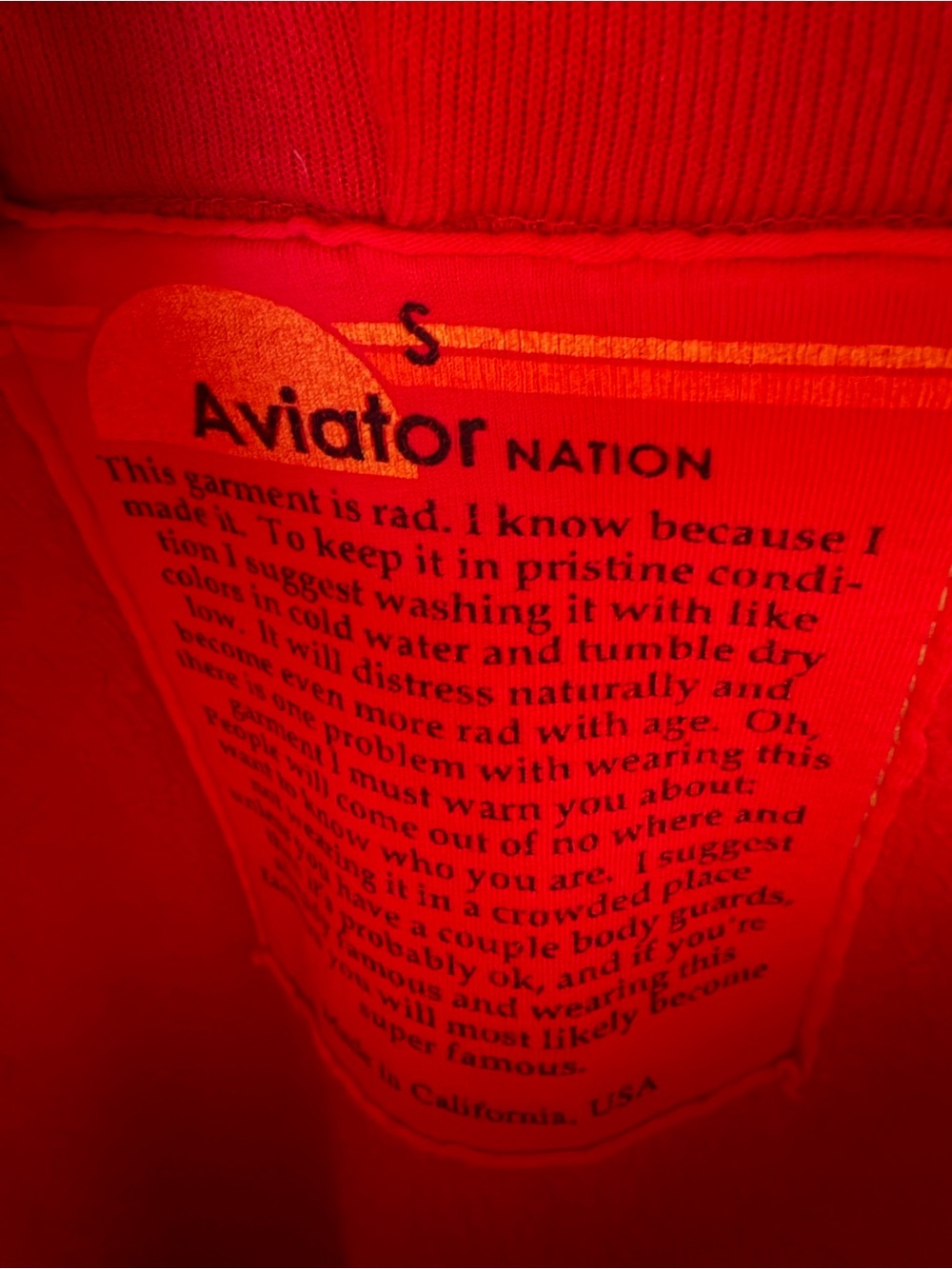 RARE**Aviator Nation Windsurf Surfer Hoodie Sunset - Picture 4 of 5